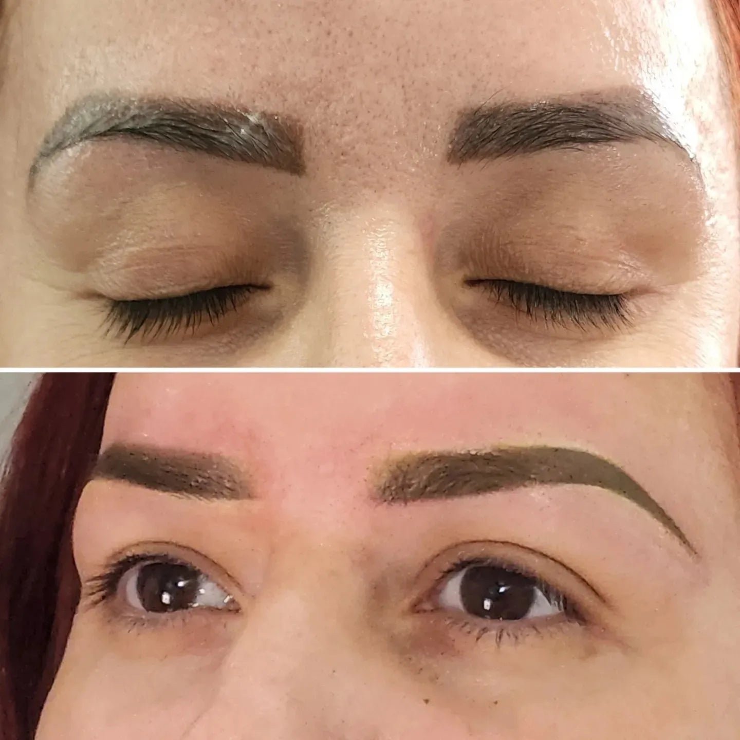 FIXING AN OLD, DARK EYEBROW TATTOO - REMOVAL, COLOR AND SHAPE CORRECTION!!!  - YouTube